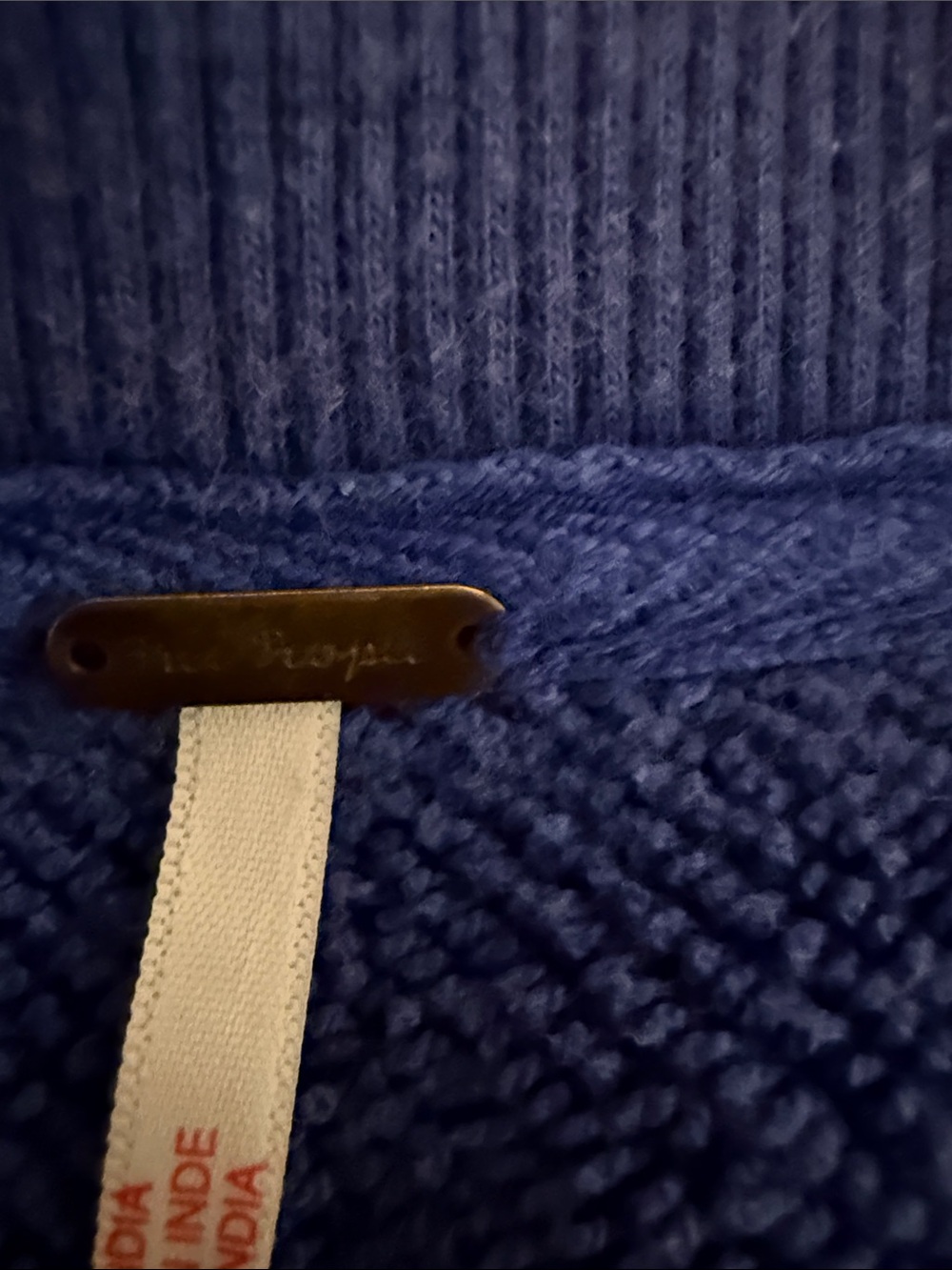 Free people Matilda Button-Front Sweatshirt - Baja Blue - Picture 3 of 5